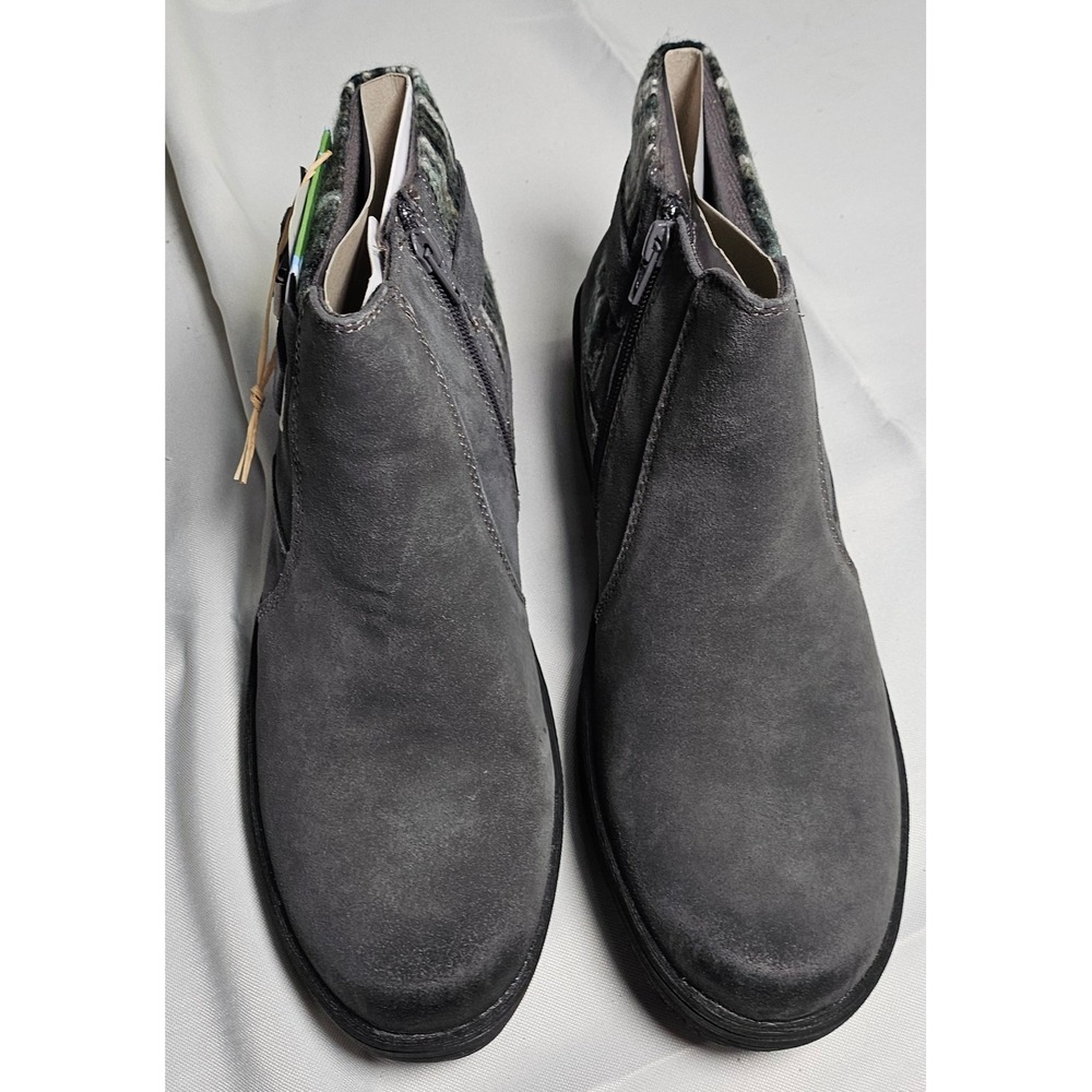 Earth Origins Tate Suede Ankle Boots Water Repellent Aztec Sweater Womens 12 New